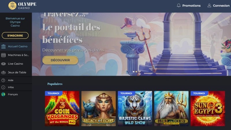 Explorez olympe casino remplace cresus casino